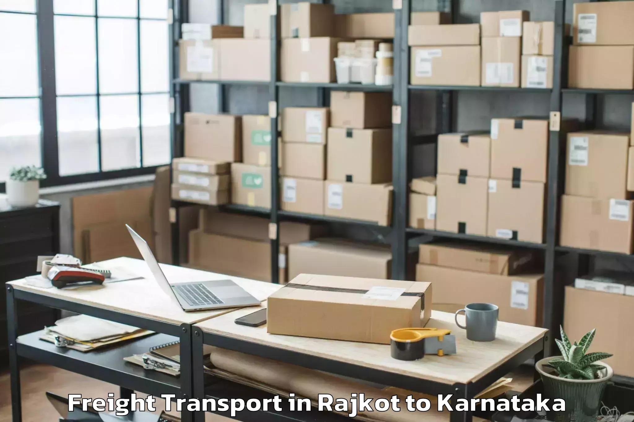 Affordable Rajkot to Mangalore Port Freight Transport